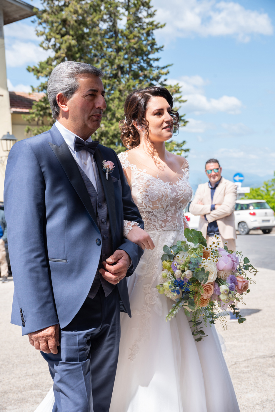 Soft wedding flowers in Ancarano