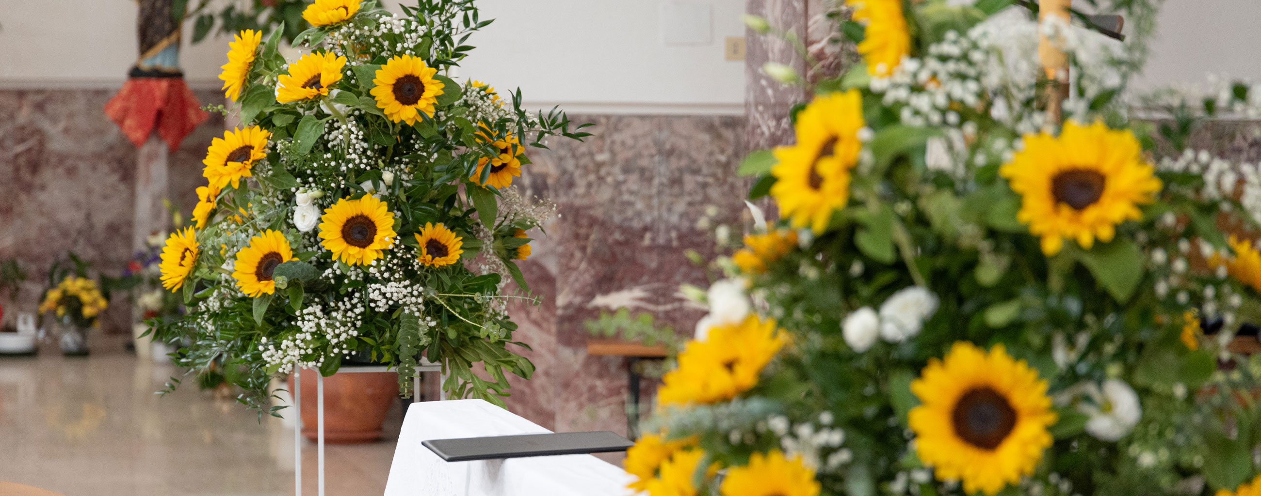 Sunflower wedding in Le Marche in Le Marche and Central Italy