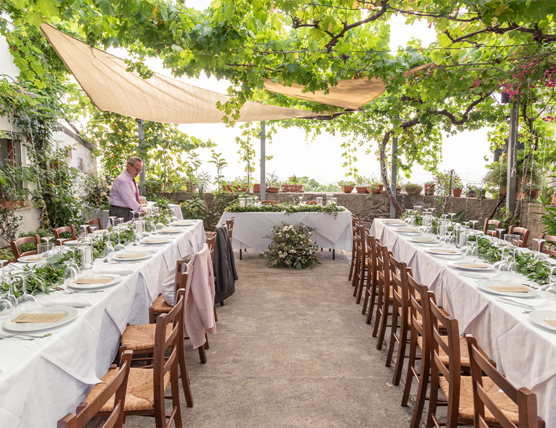 Wedding reception decoration by Ambra Simonetti