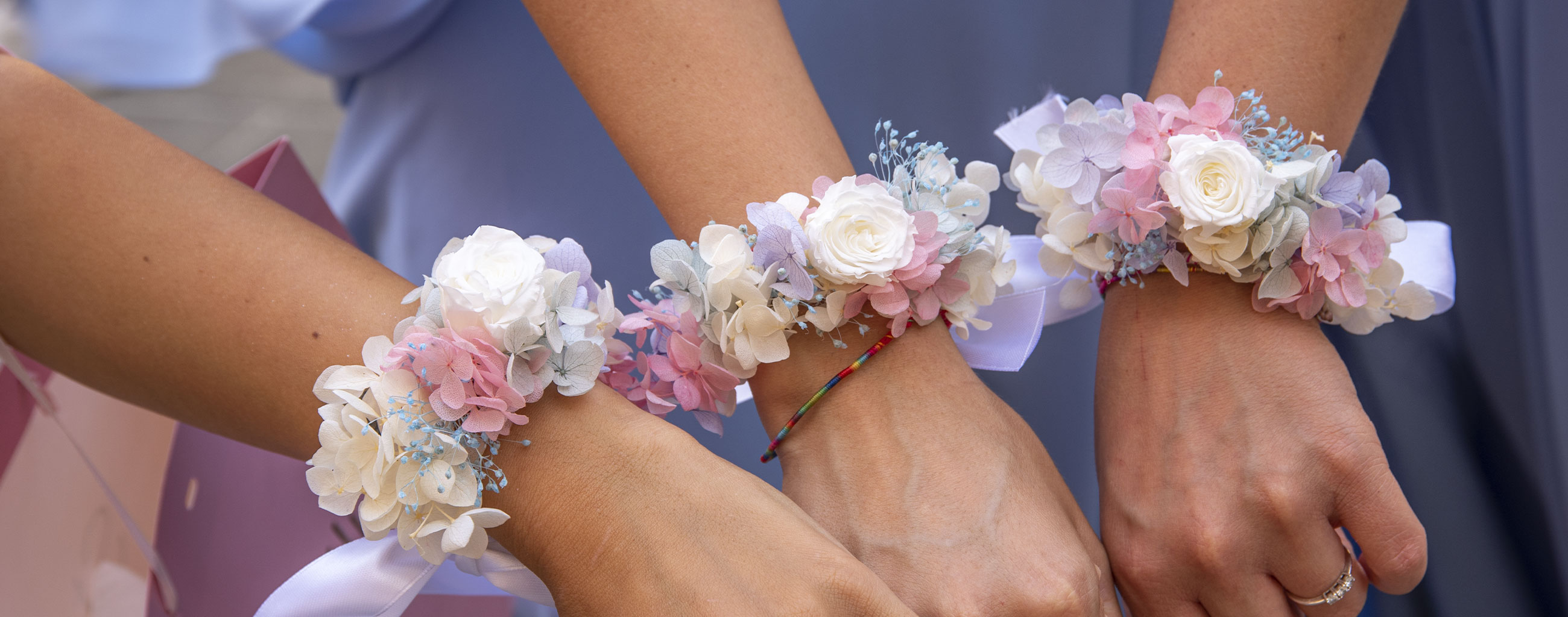 Feminine floral accessories wedding flowers