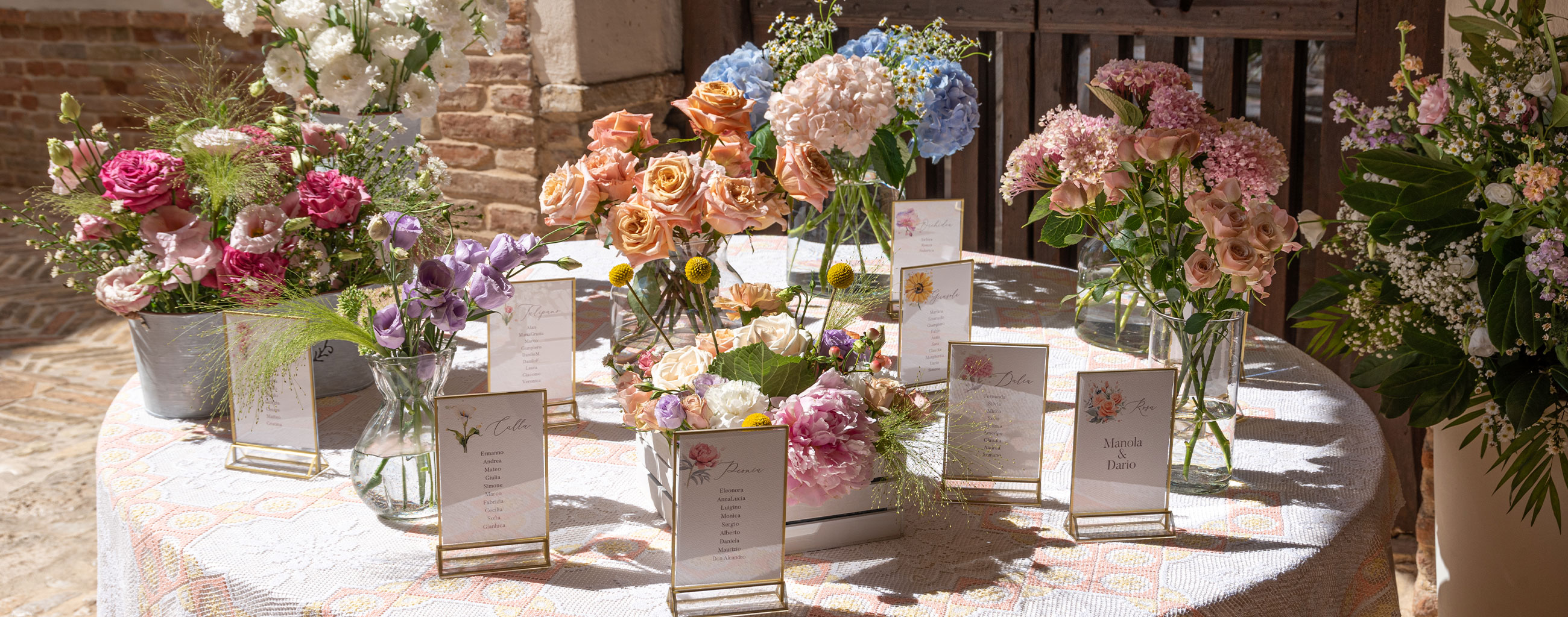 Tableau de mariage wedding flowers